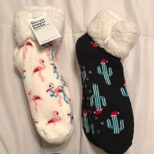 Sherpa slipper socks